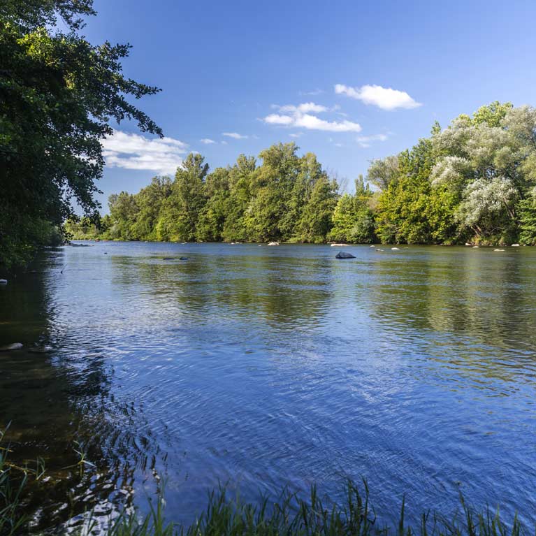 Camping En bord de rivière
